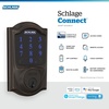 image:imageSCHLAGE BE469ZP CEN 622 Connect Smart Deadbolt with alarm with Century Trim in Matte Black ZWave Plus enabledAged Bronze