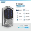 image:imageSCHLAGE BE469ZP CEN 622 Connect Smart Deadbolt with alarm with Century Trim in Matte Black ZWave Plus enabledBright Chrome