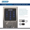 image:imageSCHLAGE BE469ZP CEN 622 Connect Smart Deadbolt with alarm with Century Trim in Matte Black ZWave Plus enabledMatte Black