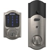 image:imageSCHLAGE BE469ZP CEN 622 Connect Smart Deadbolt with alarm with Century Trim in Matte Black ZWave Plus enabledSatin Nickel