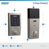 image:imageSCHLAGE BE469ZP CEN 622 Connect Smart Deadbolt with alarm with Century Trim in Matte Black ZWave Plus enabledSatin Nickel