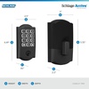 image:imageSchlage Arrive Smart WiFi Deadbolt Lock with Remsen Trim Satin NickelMatte Black