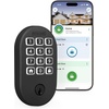 image:imageSchlage Arrive Smart WiFi Deadbolt Lock with Remsen Trim Satin NickelMatte Black