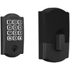 image:imageSchlage Arrive Smart WiFi Deadbolt Lock with Remsen Trim Satin NickelMatte Black