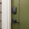 image:imageSchlage Arrive Smart WiFi Deadbolt Lock with Remsen Trim Satin NickelMatte Black
