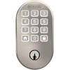 image:imageSchlage Arrive Smart WiFi Deadbolt Lock with Remsen Trim Satin NickelSatin Nickel