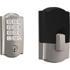 image:imageSchlage Arrive Smart WiFi Deadbolt Lock with Remsen Trim Satin NickelSatin Nickel