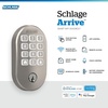 image:imageSchlage Arrive Smart WiFi Deadbolt Lock with Remsen Trim Satin NickelSatin Nickel