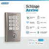 image:imageSchlage Arrive Smart WiFi Deadbolt Lock with Remsen Trim Satin NickelSatin Nickel