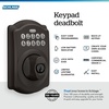 image:imageSchlage Electronic Keypad Deadbolt Lock Camelot Trim Antique BrassAged Bronze