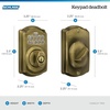 image:imageSchlage Electronic Keypad Deadbolt Lock Camelot Trim Antique BrassAntique Brass