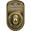 image:imageSchlage Electronic Keypad Deadbolt Lock Camelot Trim Antique BrassAntique Brass