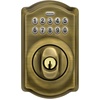 image:imageSchlage Electronic Keypad Deadbolt Lock Camelot Trim Antique BrassAntique Brass