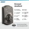 image:imageSchlage Electronic Keypad Deadbolt Lock Camelot Trim Antique BrassAntique Pewter