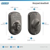 image:imageSchlage Electronic Keypad Deadbolt Lock Camelot Trim Antique BrassAntique Pewter