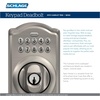 image:imageSchlage Electronic Keypad Deadbolt Lock Camelot Trim Antique BrassAntique Pewter