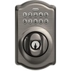 image:imageSchlage Electronic Keypad Deadbolt Lock Camelot Trim Antique BrassAntique Pewter