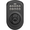 image:imageSchlage Electronic Keypad Deadbolt Lock Camelot Trim Antique BrassMatte Black Pack of 1