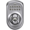 image:imageSchlage Electronic Keypad Deadbolt Lock Camelot Trim Antique BrassSatin Chrome Pack of 1