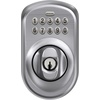 image:imageSchlage Electronic Keypad Deadbolt Lock Camelot Trim Antique BrassSatin Chrome Pack of 1