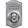 image:imageSchlage Electronic Keypad Deadbolt Lock Camelot Trim Antique BrassSatin Chrome Pack of 1