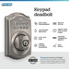 image:imageSchlage Electronic Keypad Deadbolt Lock Camelot Trim Antique BrassSatin Nickel