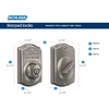 image:imageSchlage Electronic Keypad Deadbolt Lock Camelot Trim Antique BrassSatin Nickel Pack of 2