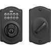 image:imageSchlage Electronic Keypad Deadbolt Lock Camelot Trim Matte Black1
