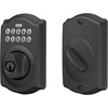 image:imageSchlage Electronic Keypad Deadbolt Lock Camelot Trim Matte Black1