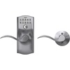 image:imageSchlage Electronic Keypad Lock Lever Handle Camelot Trim Satin NickelSatin Chrome