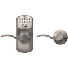 image:imageSchlage Electronic Keypad Lock Lever Handle Camelot Trim Satin NickelSatin Nickel