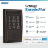 image:imageSchlage Encode Plus Smart WiFi Deadbolt Lock Tap to Unlock Aged BronzeAged Bronze