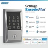 image:imageSchlage Encode Plus Smart WiFi Deadbolt Lock Tap to Unlock Aged BronzeBright Chrome