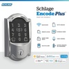 image:imageSchlage Encode Plus Smart WiFi Deadbolt Lock Tap to Unlock Aged BronzeBright Chrome