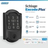 image:imageSchlage Encode Plus Smart WiFi Deadbolt Lock Tap to Unlock Aged BronzeMatte Black