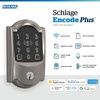 image:imageSchlage Encode Plus Smart WiFi Deadbolt Lock Tap to Unlock Aged BronzeSatin Nickel