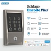 image:imageSchlage Encode Plus Smart WiFi Deadbolt Lock Tap to Unlock Aged BronzeSatin Nickel