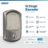 image:imageSchlage Encode Smart WiFi Deadbolt Lock with Century Trim Satin NickelSatin Nickel