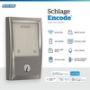 image:imageSchlage Encode Smart WiFi Deadbolt Lock with Century Trim Satin NickelSatin Nickel