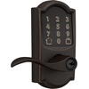 image:imageSchlage Encode Smart WiFi Lock Lever Handle Camelot Trim Aged BronzeAged Bronze