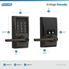 image:imageSchlage Encode Smart WiFi Lock Lever Handle Camelot Trim Aged BronzeBlack Stainless
