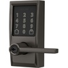 image:imageSchlage Encode Smart WiFi Lock Lever Handle Camelot Trim Aged BronzeBlack Stainless