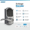image:imageSchlage Encode Smart WiFi Lock Lever Handle Camelot Trim Aged BronzeBright Chrome