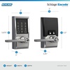 image:imageSchlage Encode Smart WiFi Lock Lever Handle Camelot Trim Aged BronzeBright Chrome