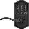 image:imageSchlage Encode Smart WiFi Lock Lever Handle Camelot Trim Aged BronzeMatte Black