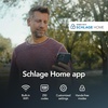 image:imageSchlage Sense Pro UWB Smart Deadbolt Lock HandsFree Unlock Matte BlackSatin Nickel