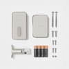 image:imageSchlage Sense Pro UWB Smart Deadbolt Lock HandsFree Unlock Matte BlackSatin Nickel