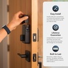image:imageSchlage Sense Pro UWB Smart Deadbolt Lock HandsFree Unlock Matte BlackSatin Nickel