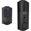 image:imageSCHLAGE BE469ZP CEN 622 Connect Smart Deadbolt with alarm with Century Trim in Matte Black ZWave Plus enabledMatte Black