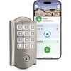 image:imageSchlage Arrive Smart WiFi Deadbolt Lock with Remsen Trim Satin NickelSatin Nickel